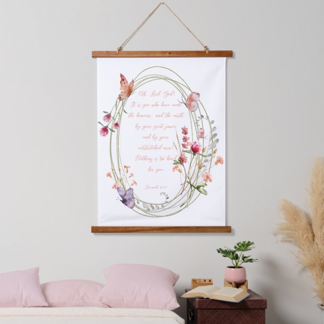 Tapisserie Suspendue Rien n'est trop difficile pour vous. (Chambre à coucher)