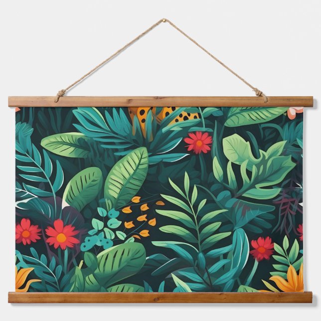Tapisserie Suspendue Roar & Explore Rainforest Botanical (Devant)