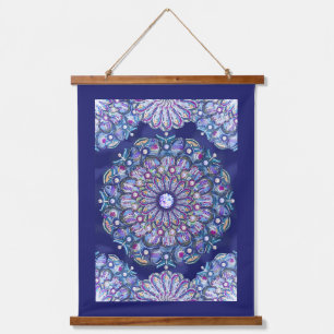 Tapisserie Suspendue Rosace bleue