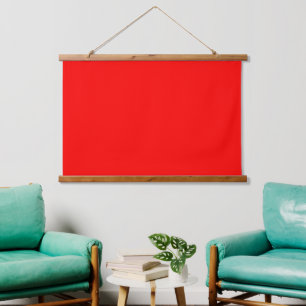 Tapisserie Suspendue Rouge solide 36 po x 26 po horizontal