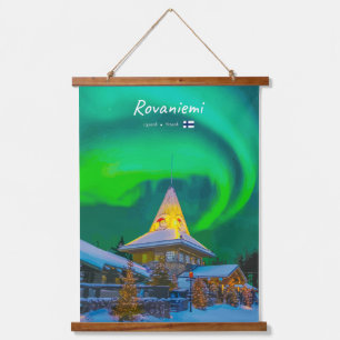 Tapisserie Suspendue Rovaniemi, Finlande - Aurore magique