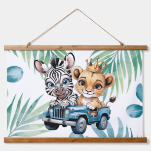 Tapisserie Suspendue Royal Safari Ride Boy Baby shower Cadeau