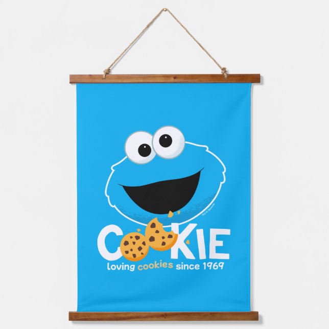 Tapisserie Suspendue Rue Sésame | Cookie Monster Lookies (Recto)