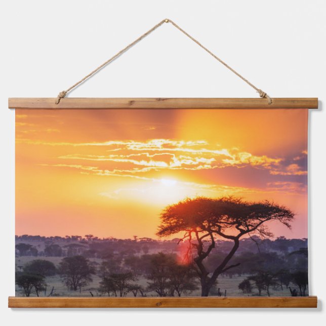 Tapisserie Suspendue Safari dans le Parc National du Serengeti (Devant)