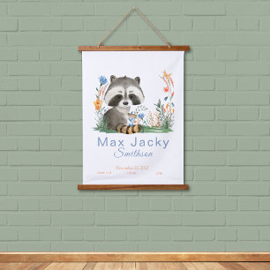 Tapisserie Suspendue Safari Jungle Aquarelle Zoo Fleurs d'animaux