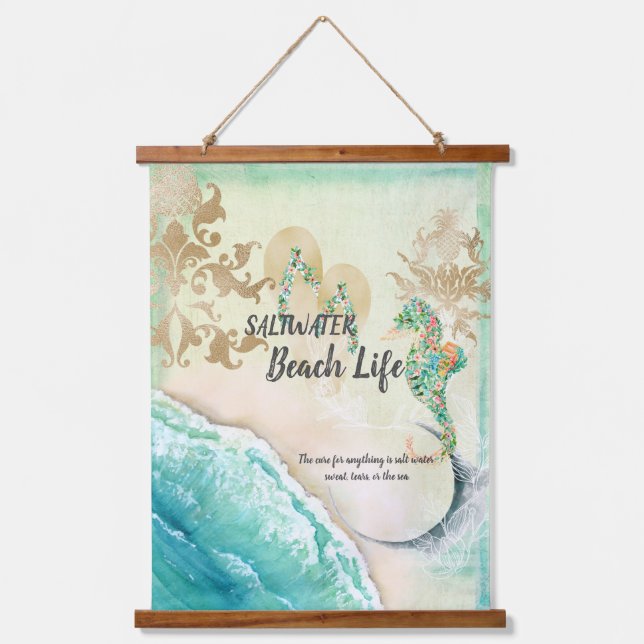 Tapisserie Suspendue Saltwater Beach Life (Recto)