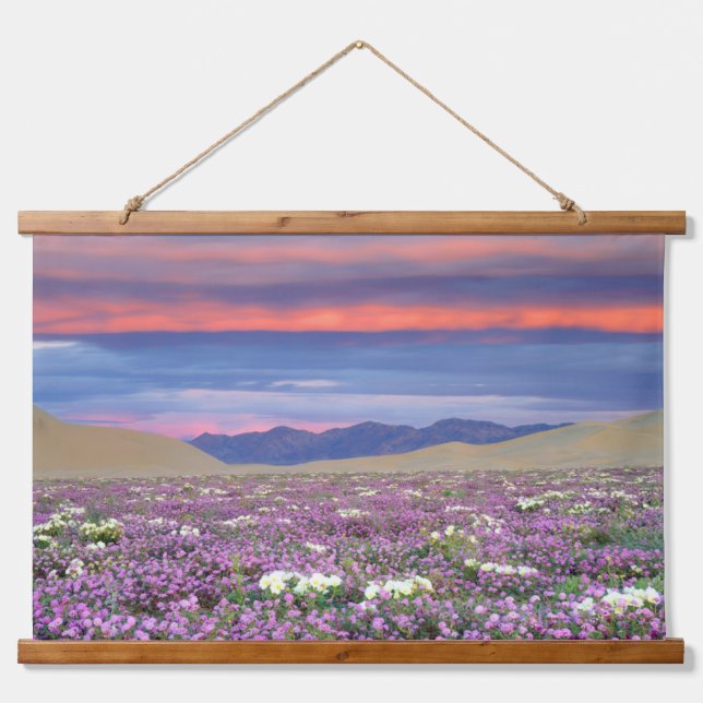 Tapisserie Suspendue Sand Verbena & Dune Primrose Fleurs sauvages au co (Devant)
