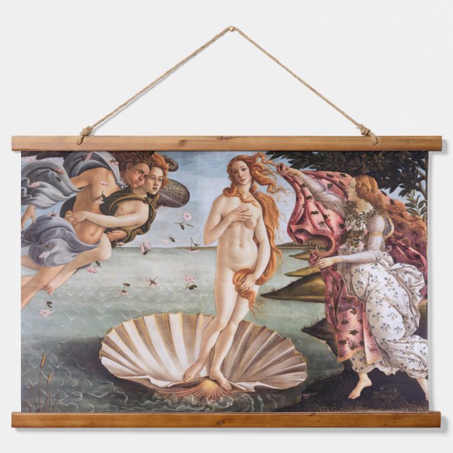 Tapisserie Suspendue Sandro Botticelli - Naissance de Vénus (Devant)