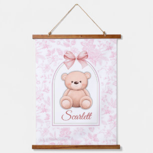 Tapisserie Suspendue Scarlett   Conception personnalisée d'ours en pelu