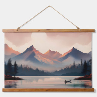 Tapisserie Suspendue "Sérénité dans les montagnes"