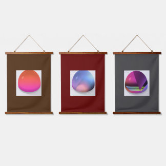 Tapisserie Suspendue Série de Domes de verre de 3