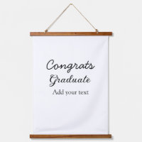 Simple congratulation graduation add your