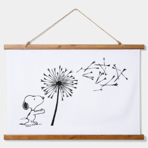 Tapisserie Suspendue Snoopy Avec Dandelion