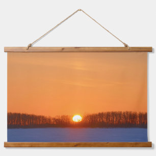 Tapisserie Suspendue Soleil sur prairie   Manitoba, Canada