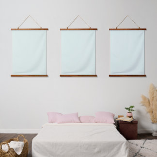 Tapisserie Suspendue Solid Pale Mint Green Triple Wall Tapestry Set