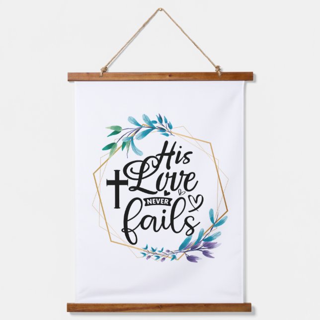 Tapisserie Suspendue Son Amour n'échoue jamais (Recto)