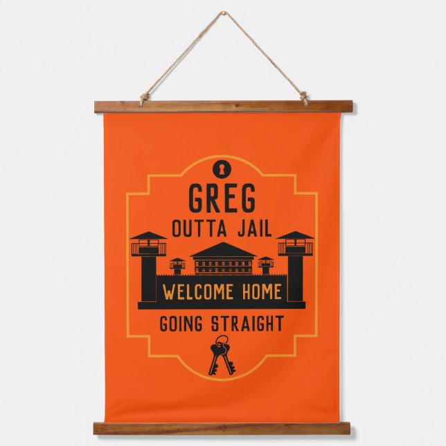 Tapisserie Suspendue Sortez De Prison Libération Cadeau (Recto)