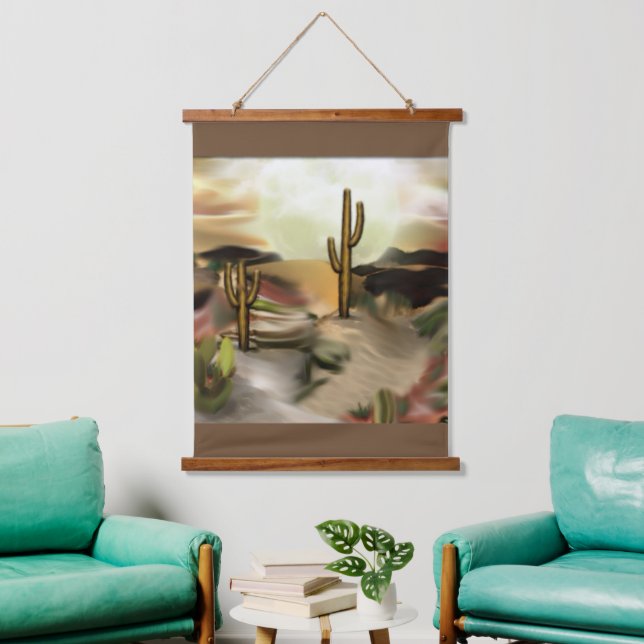 Tapisserie Suspendue Southwest Desert Sunrise Abstrait Art (Salon)