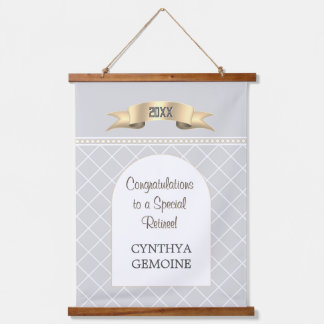 Tapisserie Suspendue Special! Personalized BIG retirement  Hanging Tape