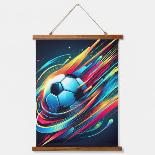 Tapisserie Suspendue Sports de football cybernétique futuristes à grand