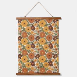 Tapisserie Suspendue style floral vintage des années 70