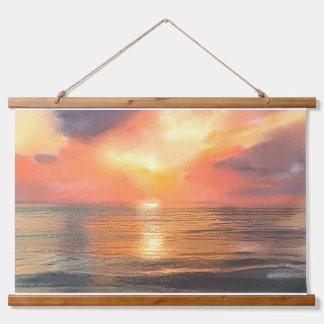 Tapisserie Suspendue Sunset Wood Tapestry 