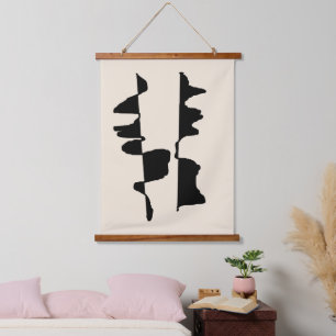 Tapisserie Suspendue Suspension Murale "Abstrait Dual Face"