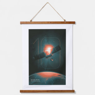 Tapisserie Suspendue Système solaire, 10 ans de Satelite Mars Maven