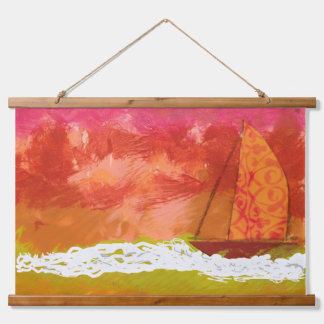 Tapisserie Suspendue Tapestry - Sailing Red Skies 