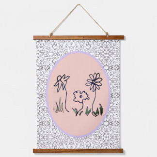 Tapisserie Suspendue Tapestry - Three Flowers