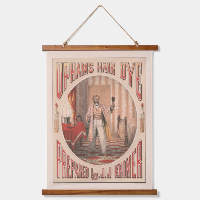 Tapisserie Suspendue Teinture à cheveux Uphams, vers 1864 (Recto)