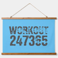 Texte usé et rayé Workout 247365 bleu