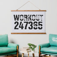 Texte usé et rayé Workout 247365 noir