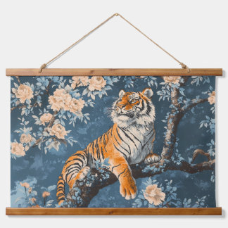 Tapisserie Suspendue Tigre Chinoiserie