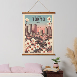 Tapisserie Suspendue Tokyo Japon voyage cadeaux vintages