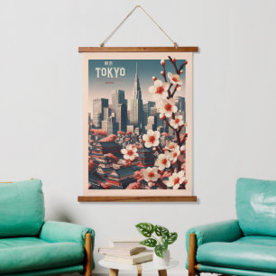 Tapisserie Suspendue Tokyo Japon voyage cadeaux vintages