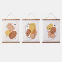 Tons Terre formes organiques trois compositions