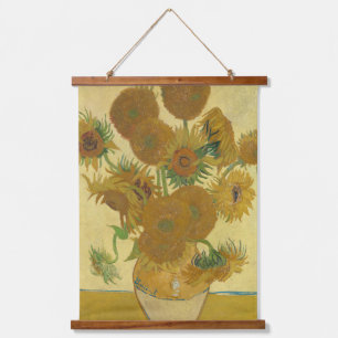 Tapisserie Suspendue Tournesols, Nature morte peinture à l'huile, Van G