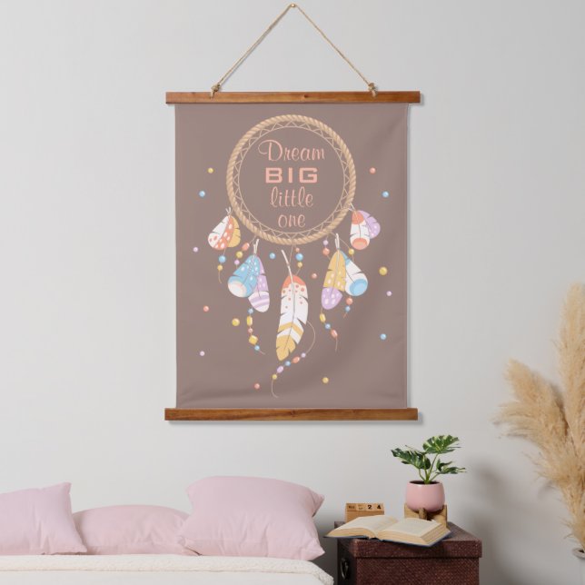 Tapisserie Suspendue Tribal Dreamcatcher Boho Brown (Chambre à coucher)