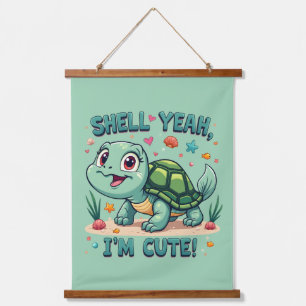 Tapisserie Suspendue Turtle Kawaii mignonne avec jeu amusant Océan