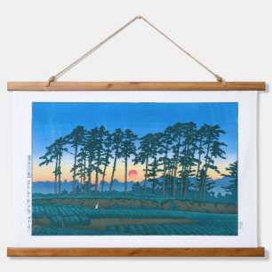 Tapisserie Suspendue ukiyoe - hasui - No.14 Ikegami Ichinokura (coucher