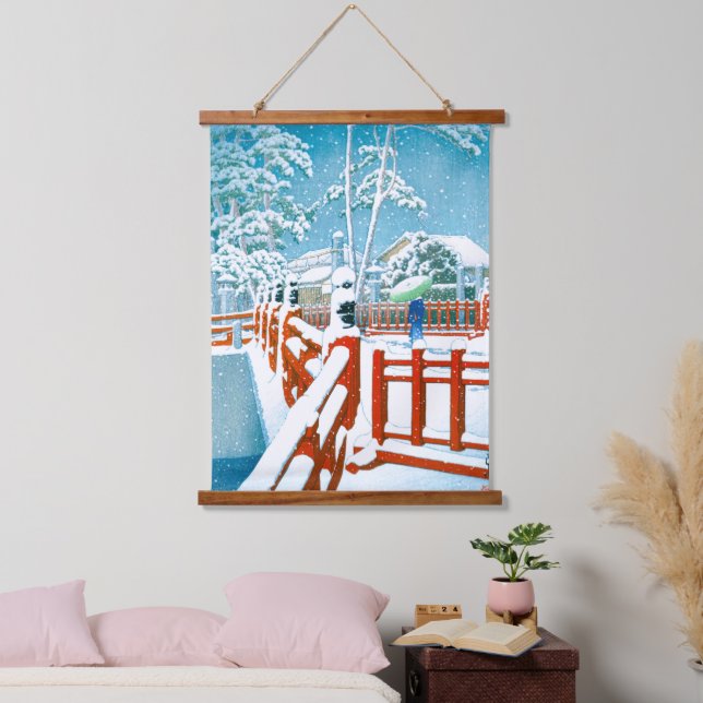 Tapisserie Suspendue Ukiyoe - hasui - No.24 Pont Yakumo le Nagata ... (Chambre à coucher)