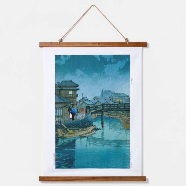 Tapisserie Suspendue ukiyoe - hasui - No.39 Shinagawa - (Recto)