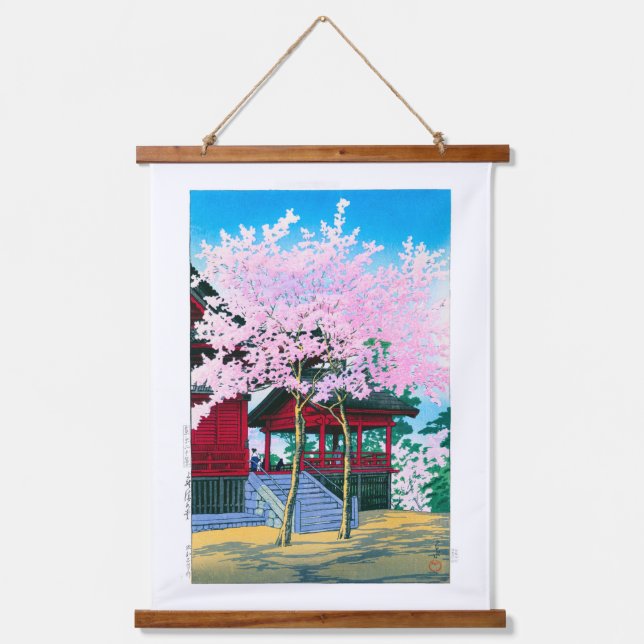 Tapisserie Suspendue ukiyoe - hasui - No.44 Kiyomizu Hall, Ueno - (Recto)