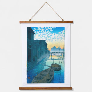 Tapisserie Suspendue ukiyoe - hasui - No.48 Matin sur le quai Daikon