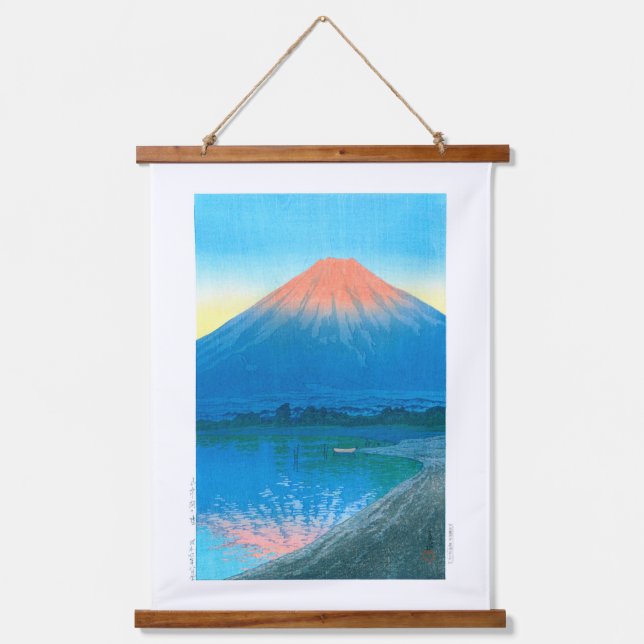 Tapisserie Suspendue Ukiyoe - hasui - No.7 Daybreak au-dessus du lac Ya (Recto)