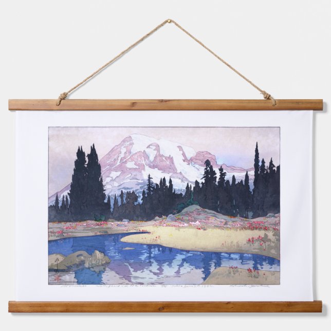 Tapisserie Suspendue ukiyoe - Yoshida - 07 - Mont Rainier - (Devant)