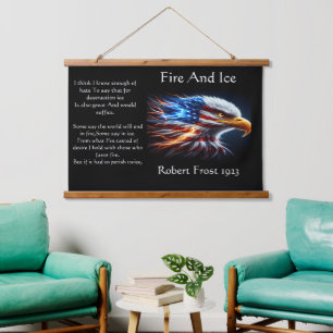 Tapisserie Suspendue Un aigle puissant orné fièrement d'un Américain