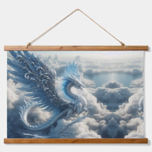 Tapisserie Suspendue Un dragon superbe entouré de nuages