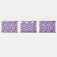 Un motif symétrique de couleur blanche et violette